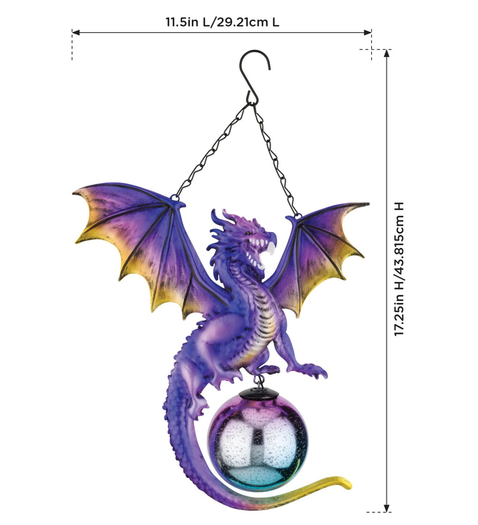 Purple Dragon Solar Lantern