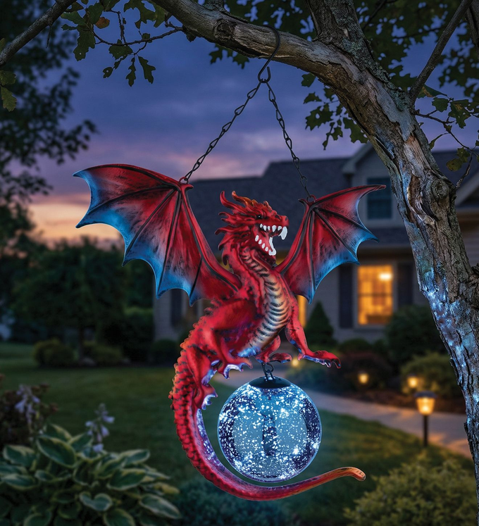 Red Dragon Solar Lantern