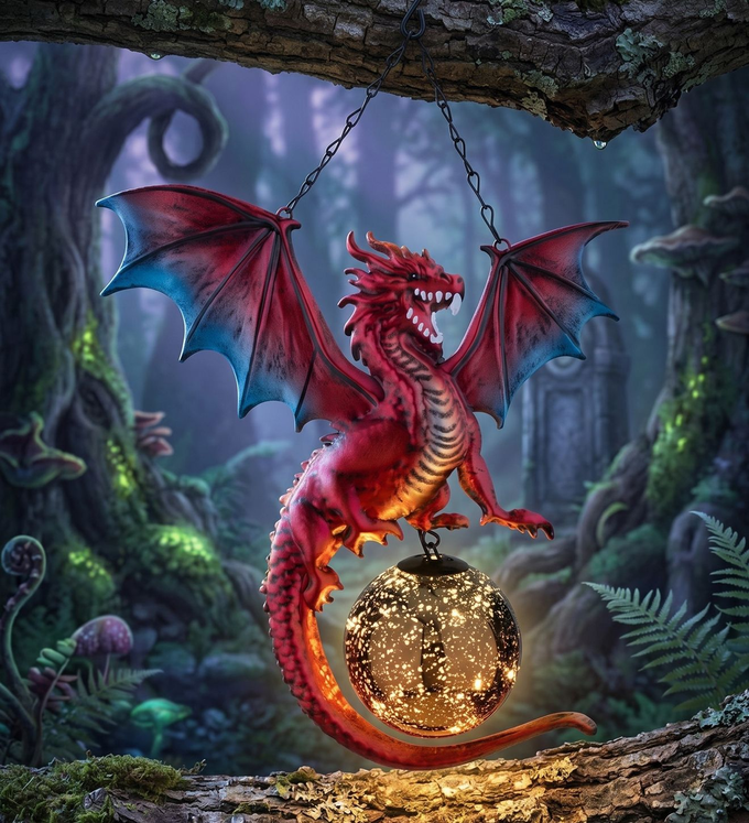 Red Dragon Solar Lantern
