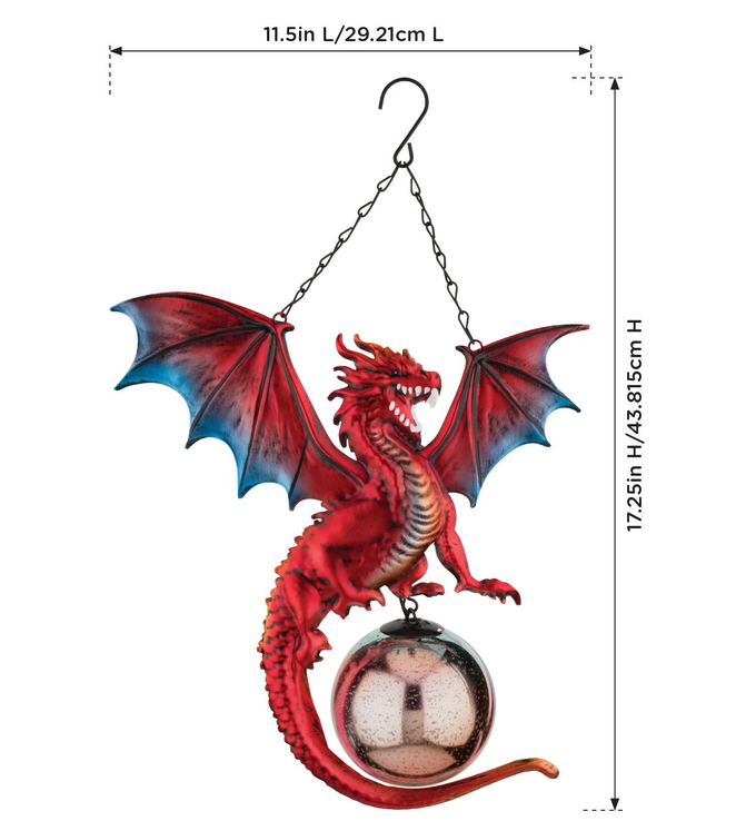 Red Dragon Solar Lantern