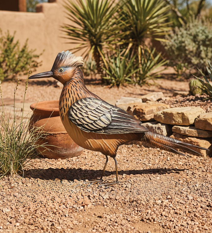 Desert Rust Roadrunner Figurine