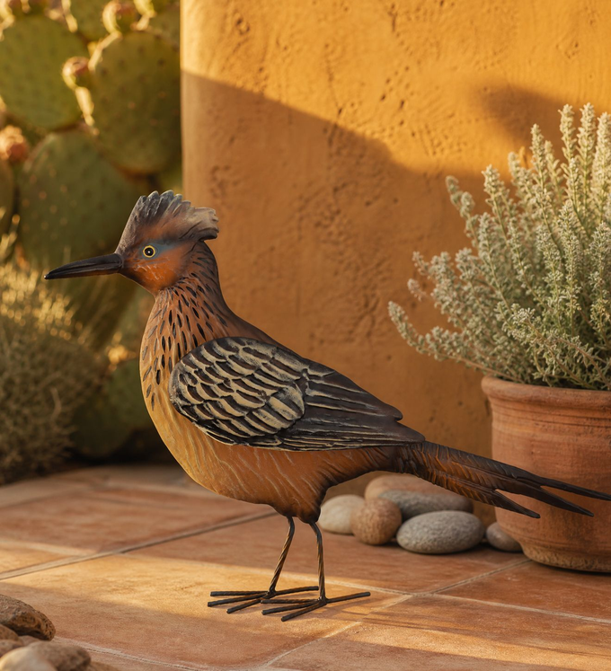 Desert Rust Roadrunner Figurine