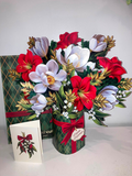 Golden Mistletoe FreshCut Paper Pop-Up Flower Bouquet