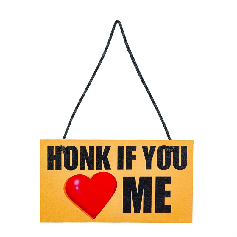 Giddy the Goose Hanging Sign - Honk If You Love Me