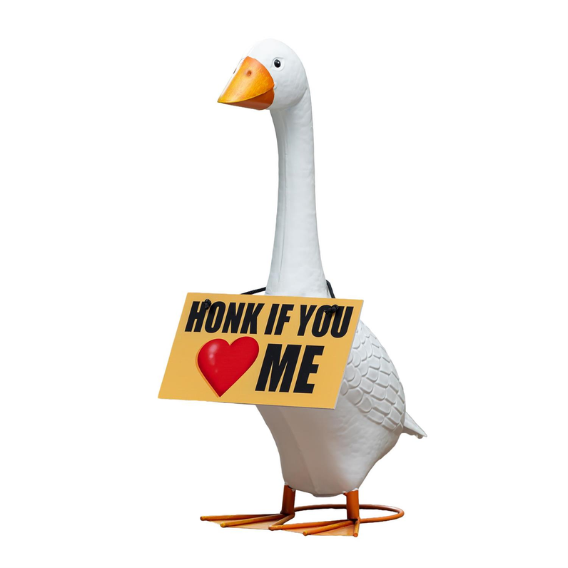 Giddy the Goose Hanging Sign - Honk If You Love Me