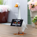 Giddy the Goose Hanging Sign - I Honk for Snacks