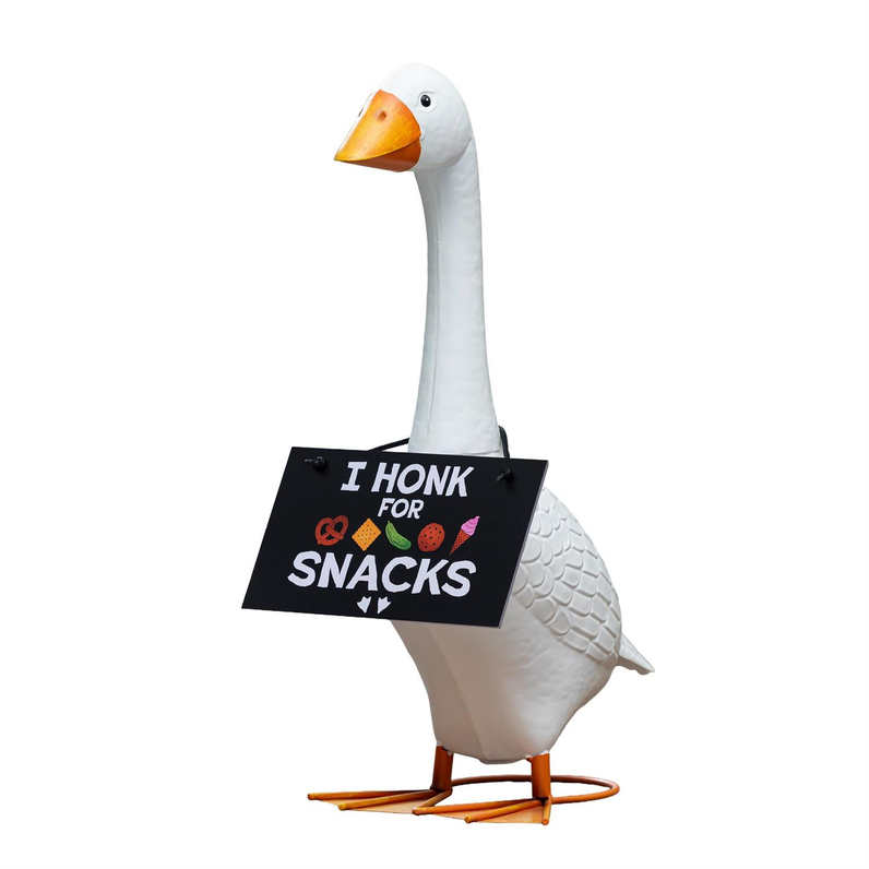 Giddy the Goose Hanging Sign - I Honk for Snacks