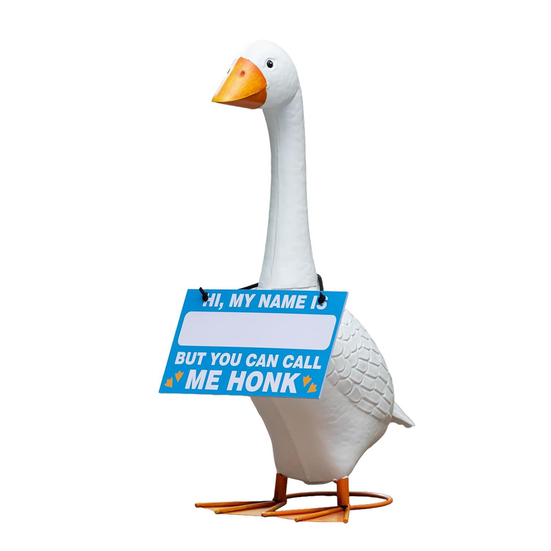 Giddy the Goose Hanging Sign - Hi My Name Is