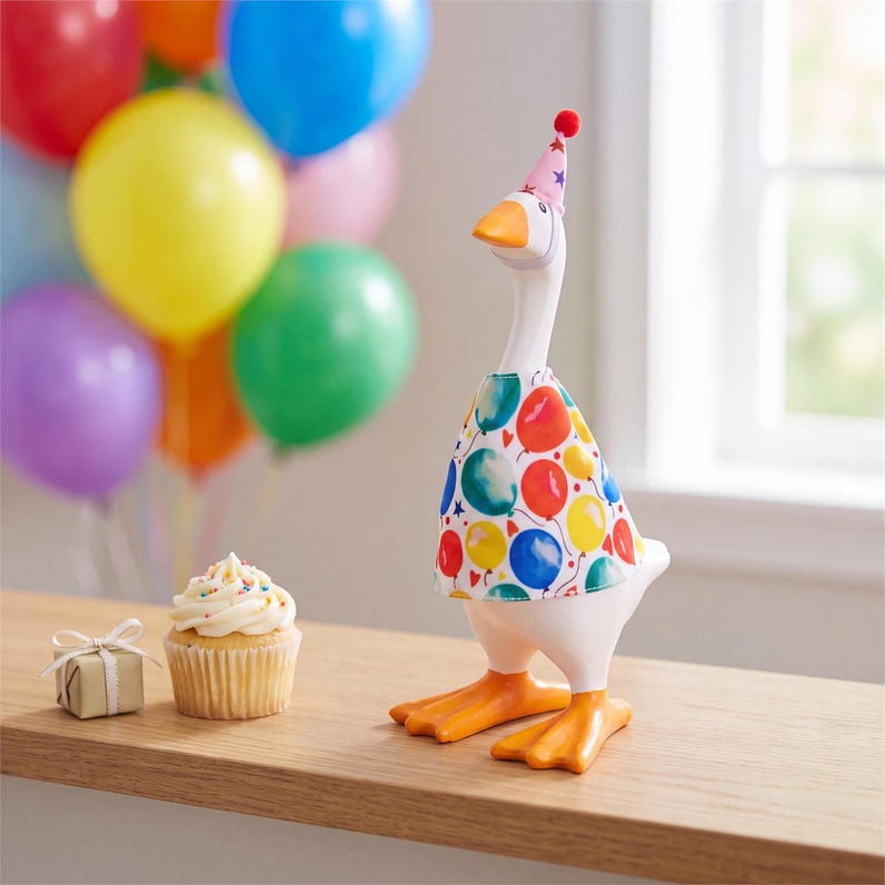Gordy the Desktop Goose Accessory Set - Birthday