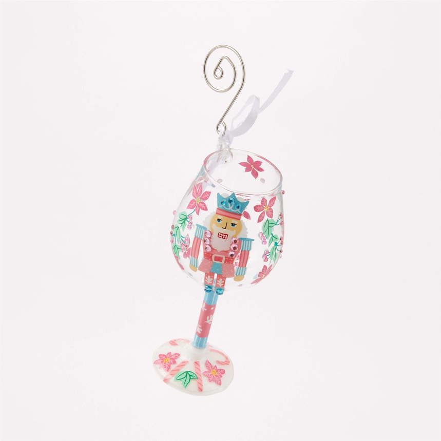 Nutcracker Delight Lolita Wine Glass Ornament