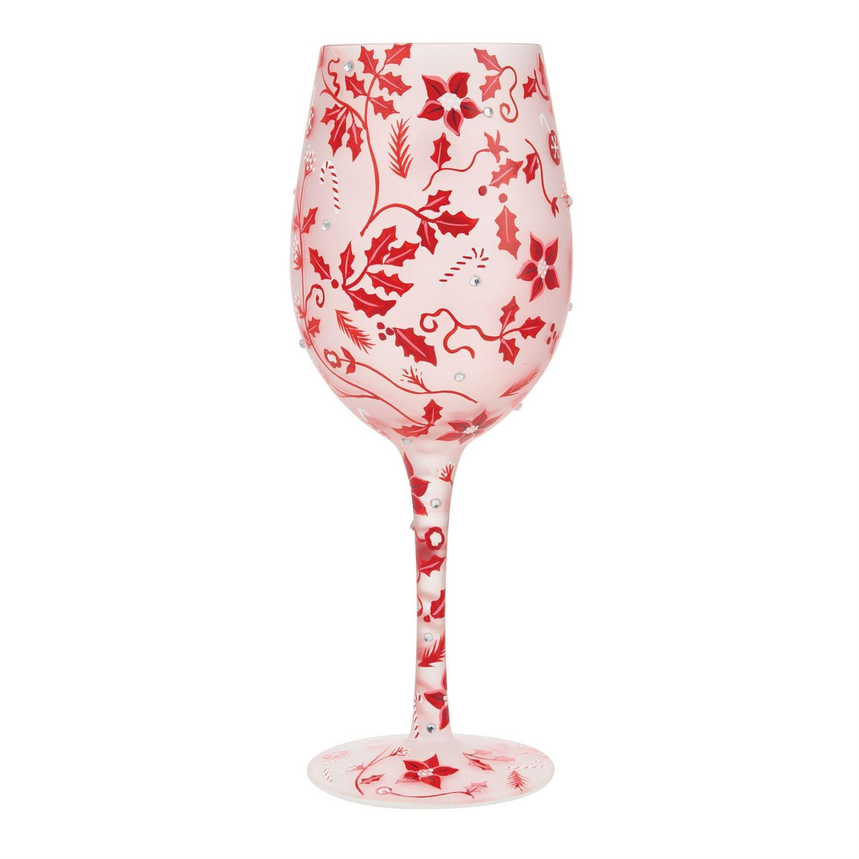 Ruby Holiday Chinoiserie Lolita Wine Glass