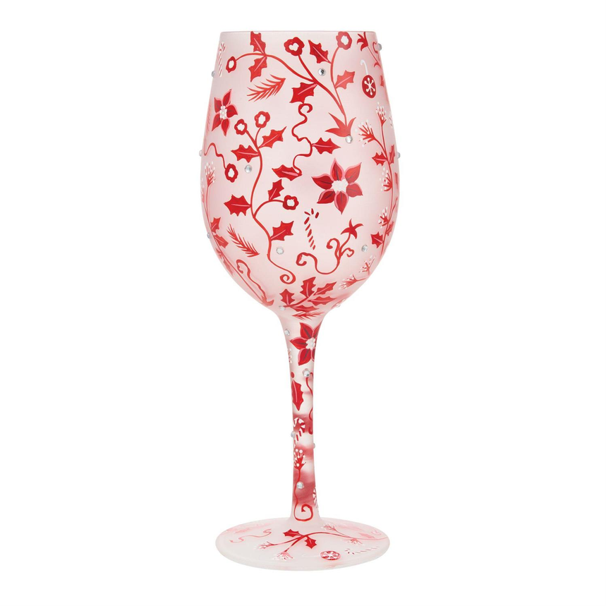 Ruby Holiday Chinoiserie Lolita Wine Glass