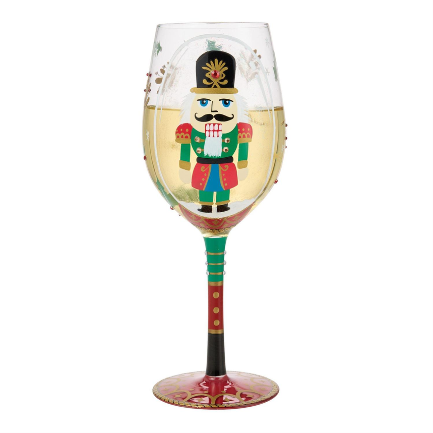 Nutcracker Snow Globe Lolita Wine Glass