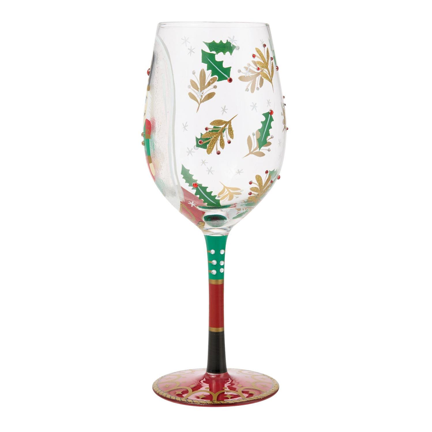 Nutcracker Snow Globe Lolita Wine Glass