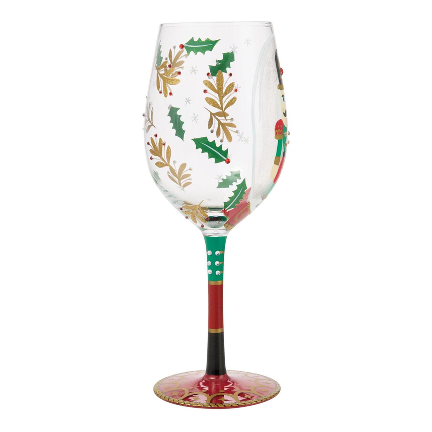 Nutcracker Snow Globe Lolita Wine Glass