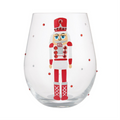 Red, White and Nutcracker Lolita Stemless Wine Glass