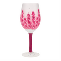 Perfectly Pink Christmas Lolita Wine Glass
