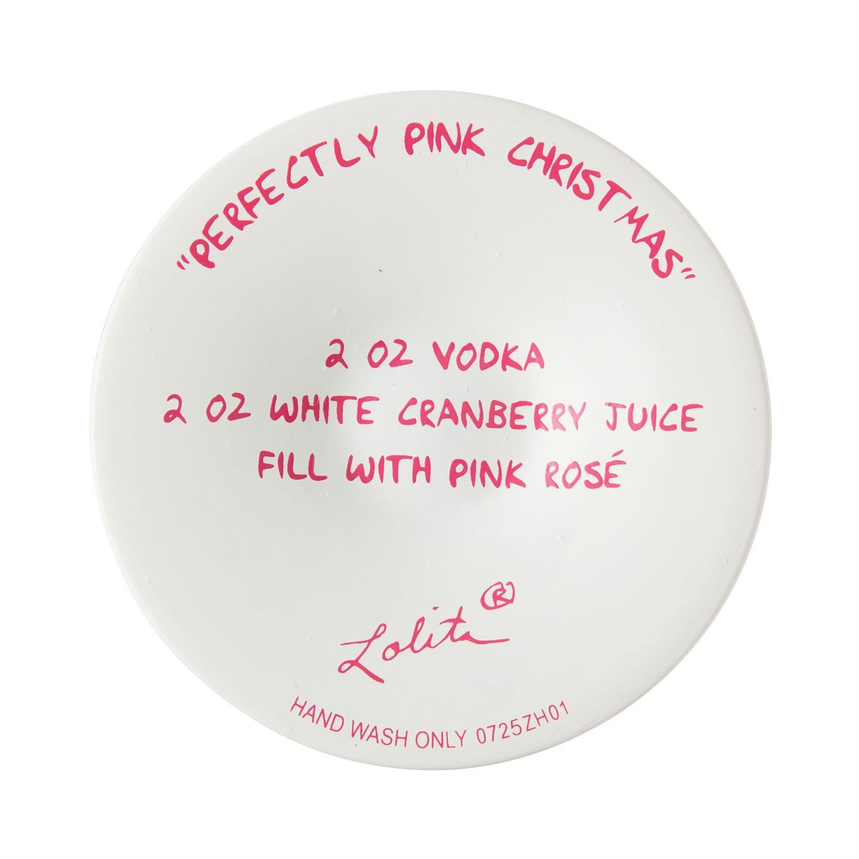 Perfectly Pink Christmas Lolita Wine Glass