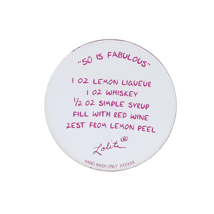 50 Is Fabulous Lolita Wine Glass