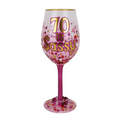 70 Is Sassy Lolita Wine Glass