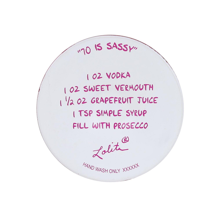 70 Is Sassy Lolita Wine Glass