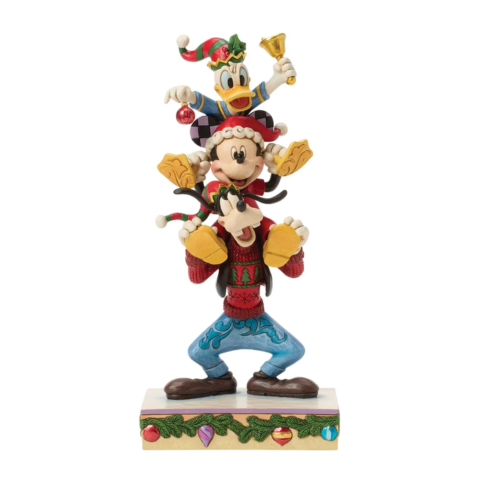 A Holiday Pile Up Jim Shore Disney Figurine