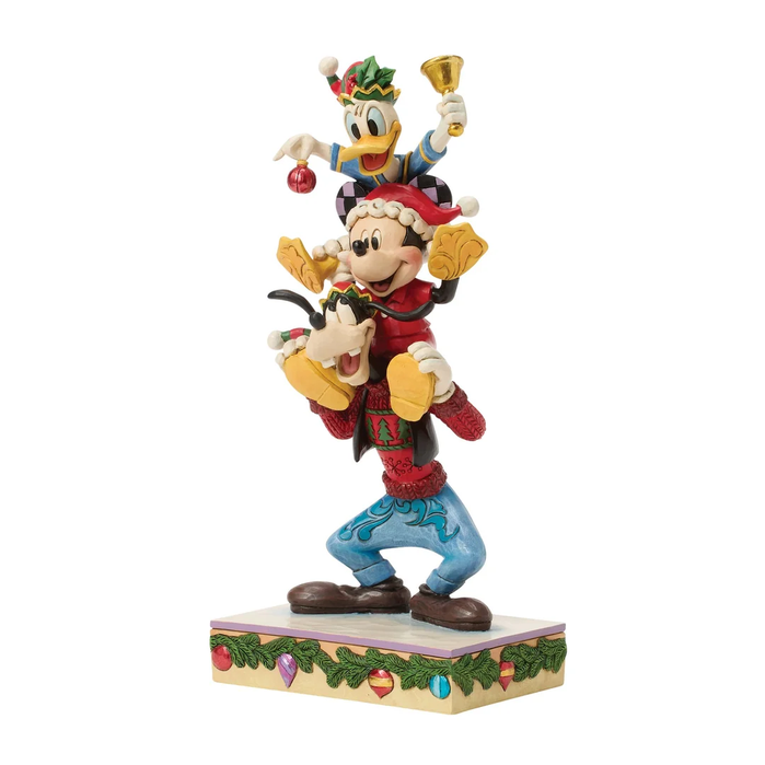 A Holiday Pile Up Jim Shore Disney Figurine