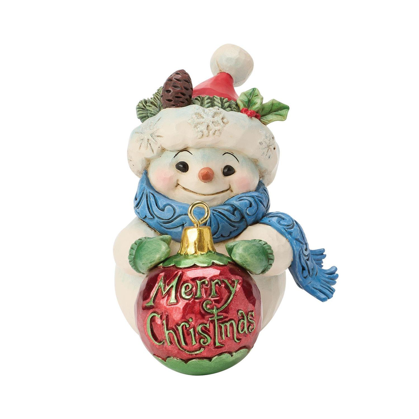 Snowman w/Large Ball Ornament Jim Shore Figurine