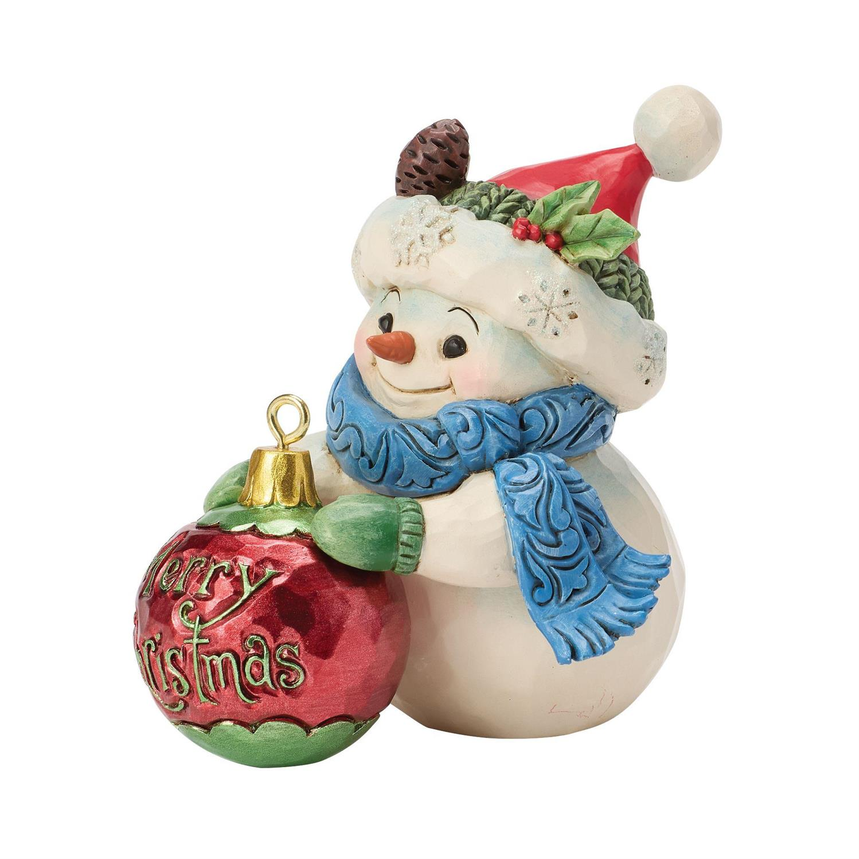 Snowman w/Large Ball Ornament Jim Shore Figurine