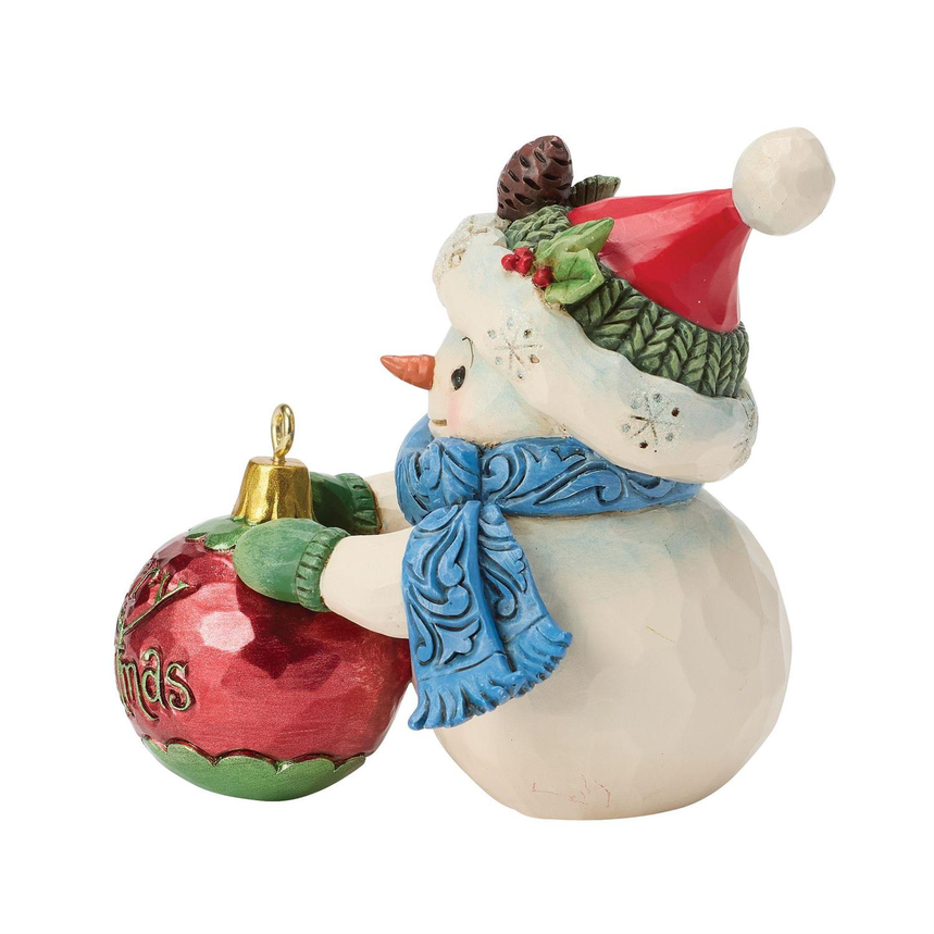 Snowman w/Large Ball Ornament Jim Shore Figurine