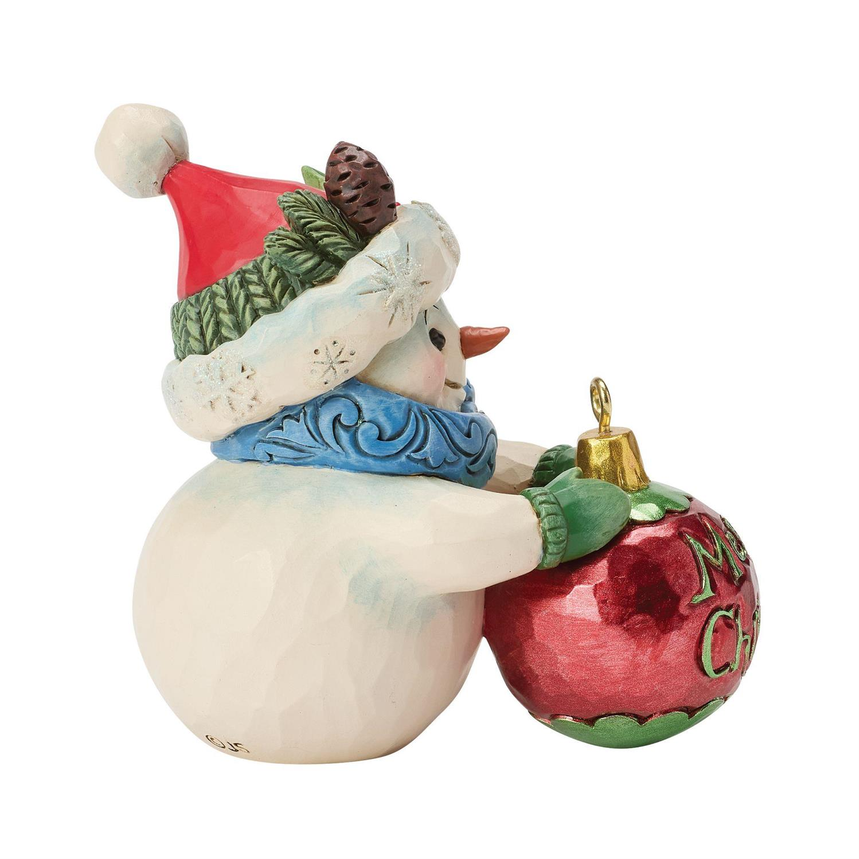 Snowman w/Large Ball Ornament Jim Shore Figurine