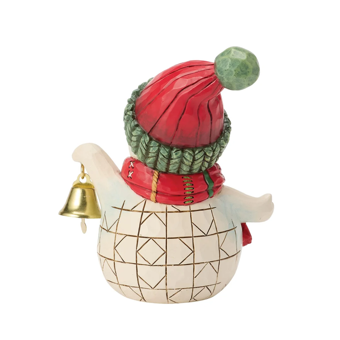 Snowman Holding Bell Jim Shore Figurine