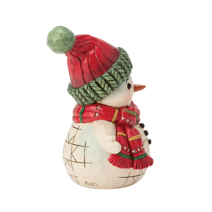 Snowman Holding Bell Jim Shore Figurine