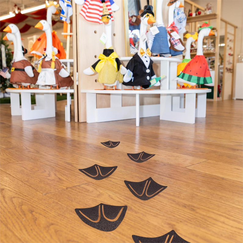 Giddy the Goose Accessory Set - Goose Footprints - set of 24