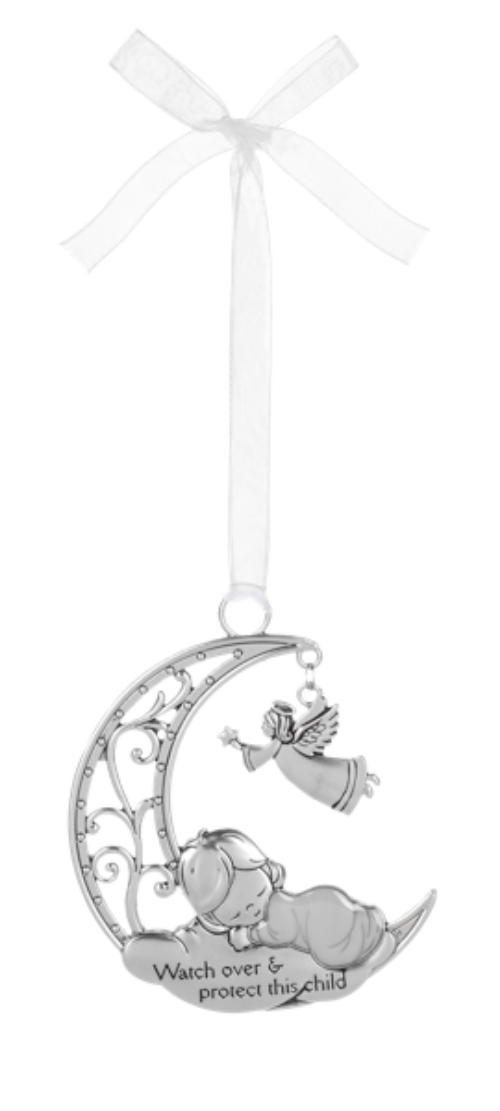 Guardian Angel Crib Ornament - White