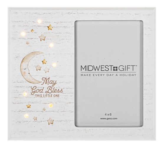 May God Bless This Little One - Light Up Baby Frame