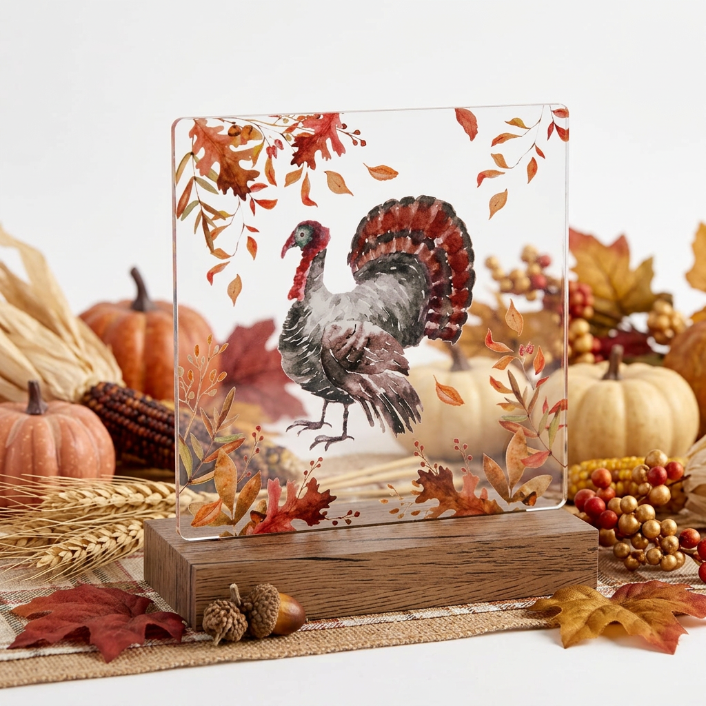 Light Up Turkey Tabletop Decor