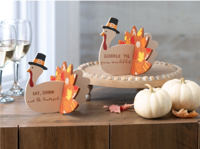 Thankful Turkey Figurines