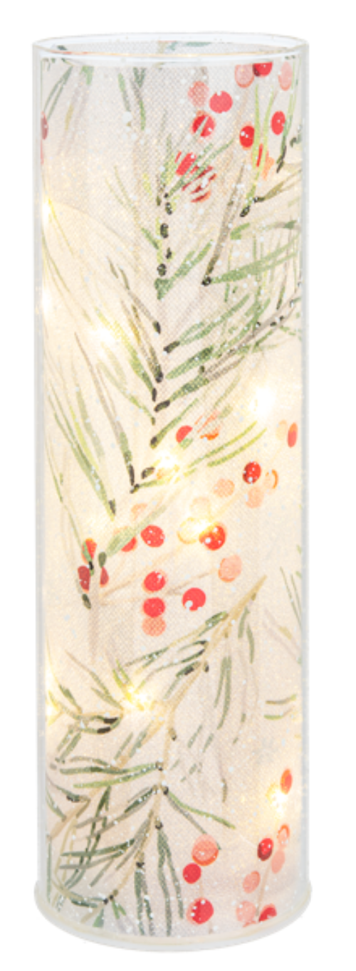 Winterberry LED Pillar Candles