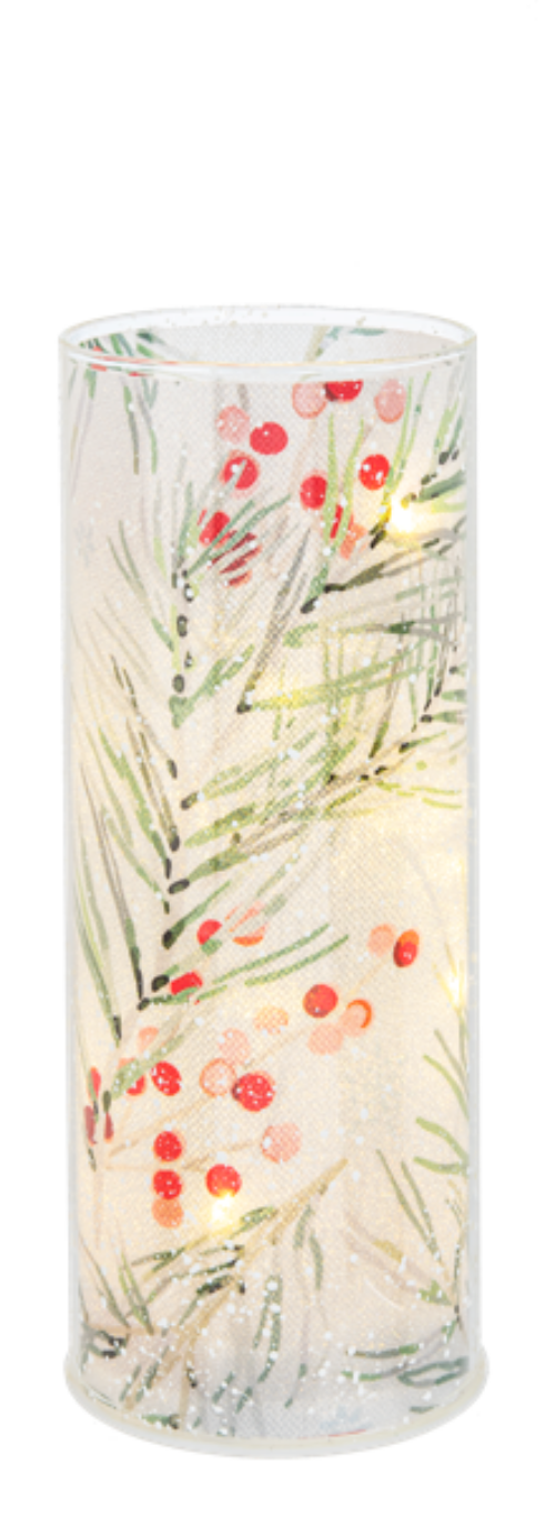Winterberry LED Pillar Candles