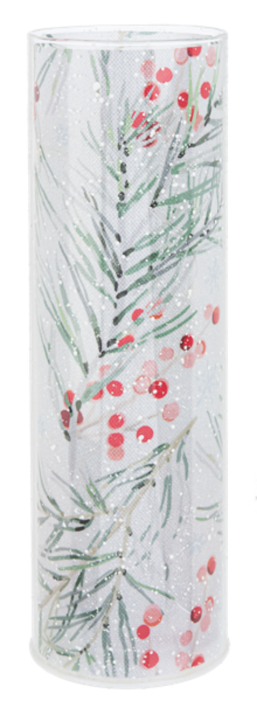 Winterberry LED Pillar Candles