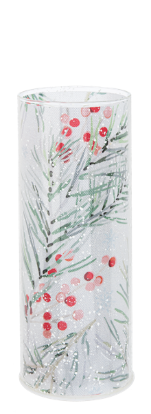 Winterberry LED Pillar Candles