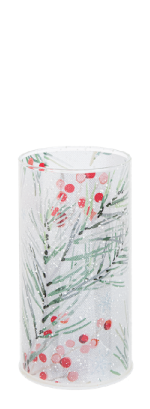 Winterberry LED Pillar Candles