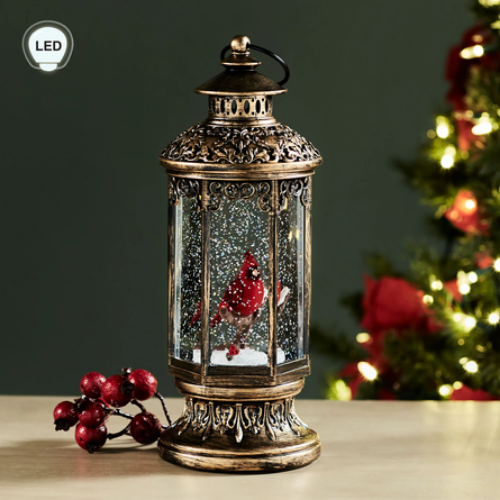 Cardinal LED Shimmer Lantern