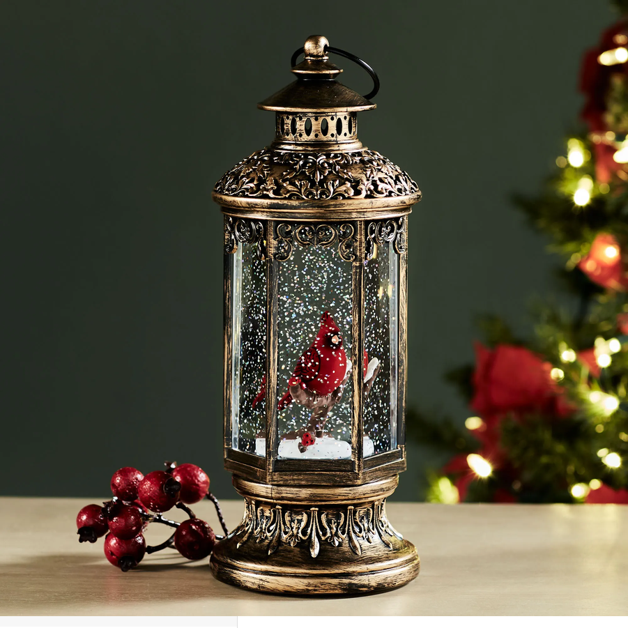 Cardinal LED Shimmer Lantern