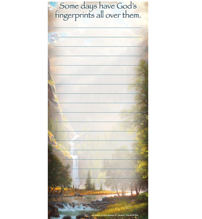 Some Days Have God's Fingerprints - Magnetic List Pad