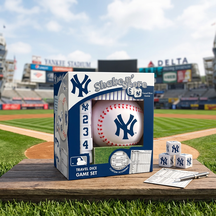 New York Yankees Shake n' Score Travel Dice Game