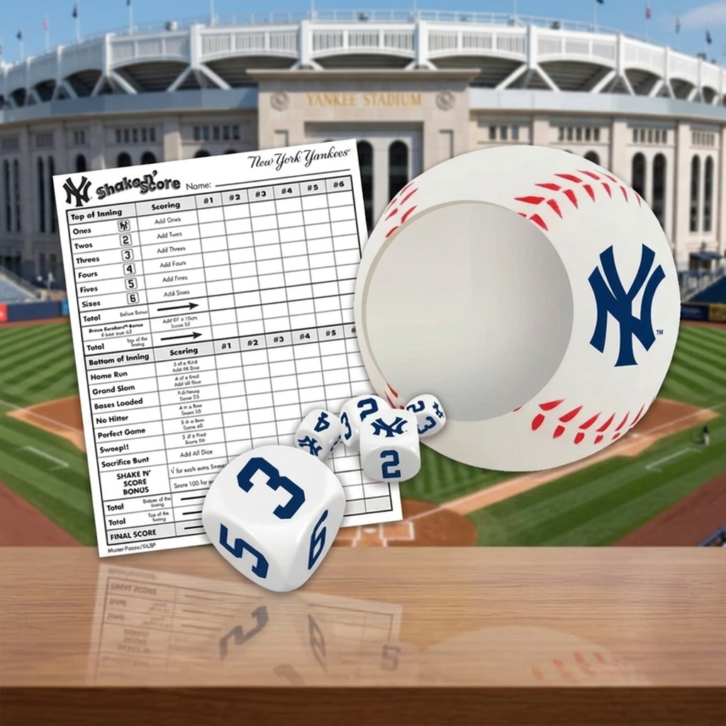 New York Yankees Shake n' Score Travel Dice Game