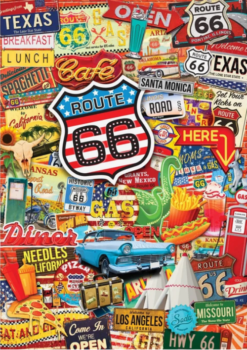 World's Smallest Route 66 1,000 Piece Jigsaw Puzzle