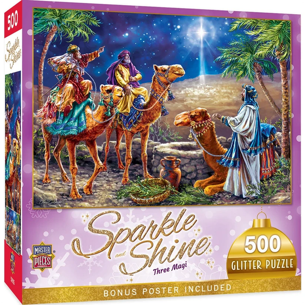 Three Magi 500 Piece Glitter Jigsaw Puzzle